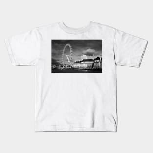 London Eye South Bank River Thames UK Kids T-Shirt